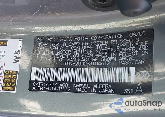 JTDKB20U253104612: 44016448