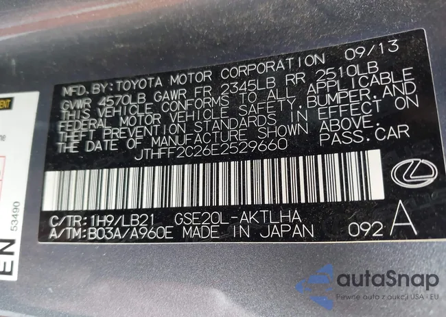 JTHFF2C26E2529660: 44016593