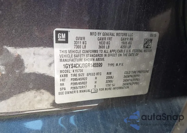 1GYS4CKJ3GR145599: 44017824