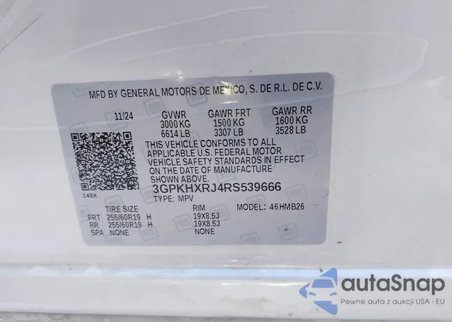 3GPKHXRJ4RS539666: 44017840