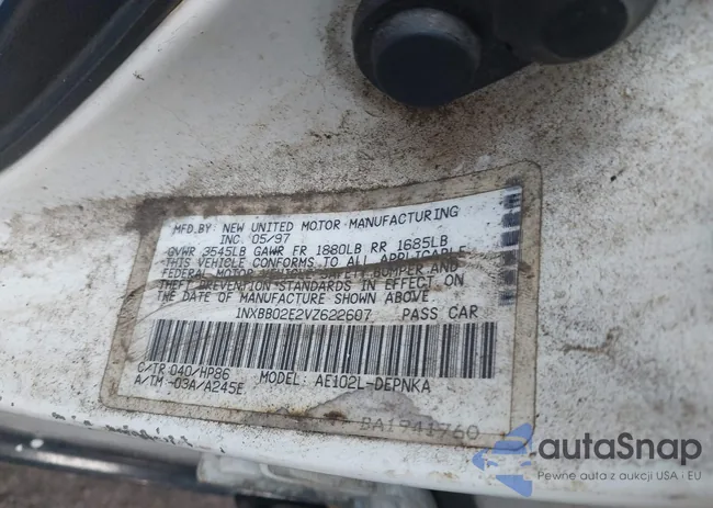 1NXBB02E2VZ622607: 44017868