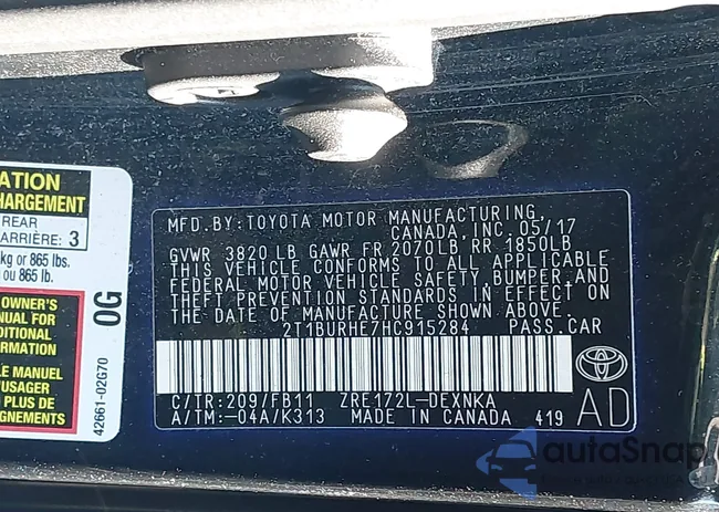 2T1BURHE7HC915284: 44017891