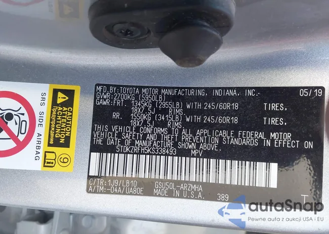 5TDKZRFH5KS338493: 44017982