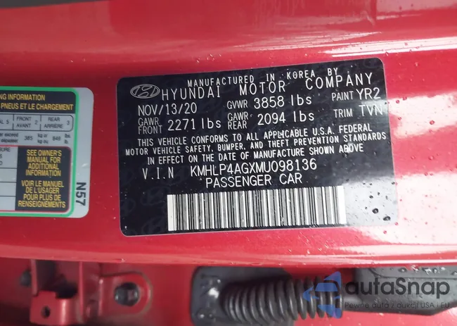 KMHLP4AGXMU098136: 44018055