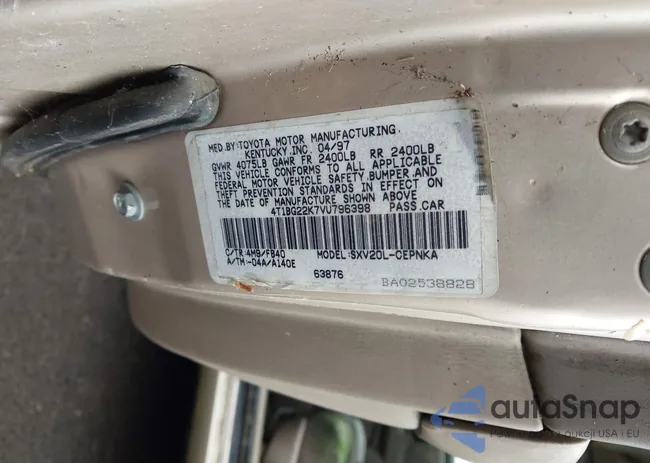 4T1BG22K7VU796398: 44018077