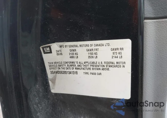 2G4WD562851341318: 44018182