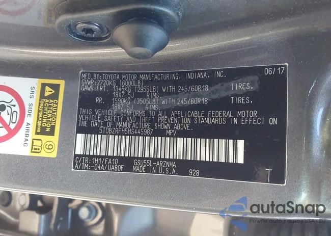 5TDBZRFH5HS445987: 44017252