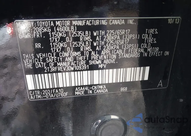 2T3RFREV3DW109391: 44017309