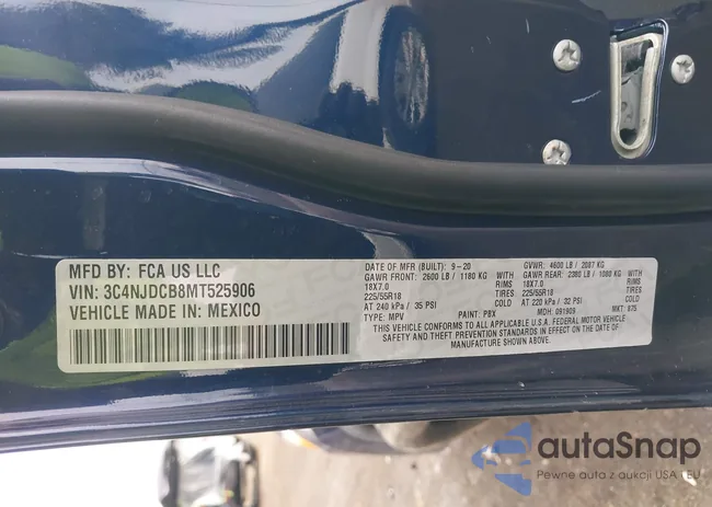 3C4NJDCB8MT525906: 44017560