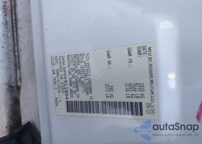 1N4AL3APXFN911804: 44017565