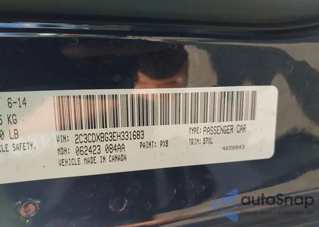 2C3CDXBG3EH331683: 44017625