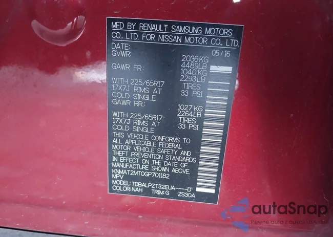 KNMAT2MT0GP701182: 44018745