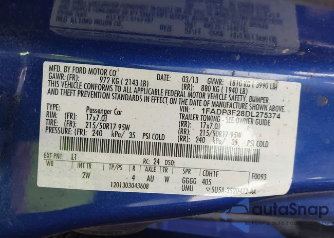 1FADP3F28DL275374: 44018836