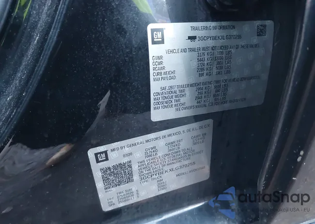 3GCPYBEKXLG370255: 44019024