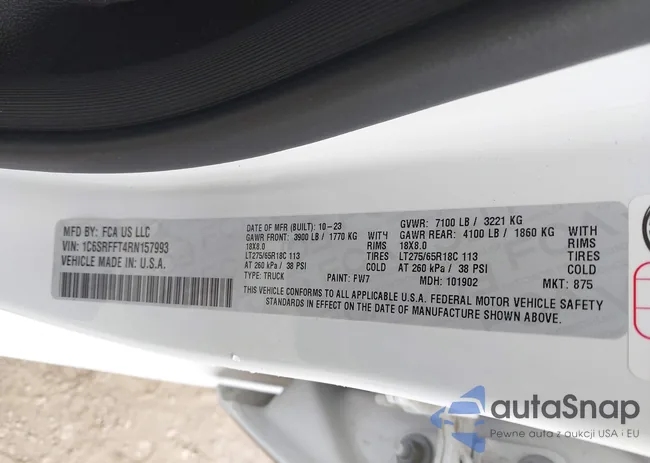 1C6SRFFT4RN157993: 44019032