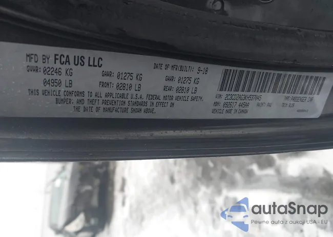 2C3CDZAG3KH537045: 44019072