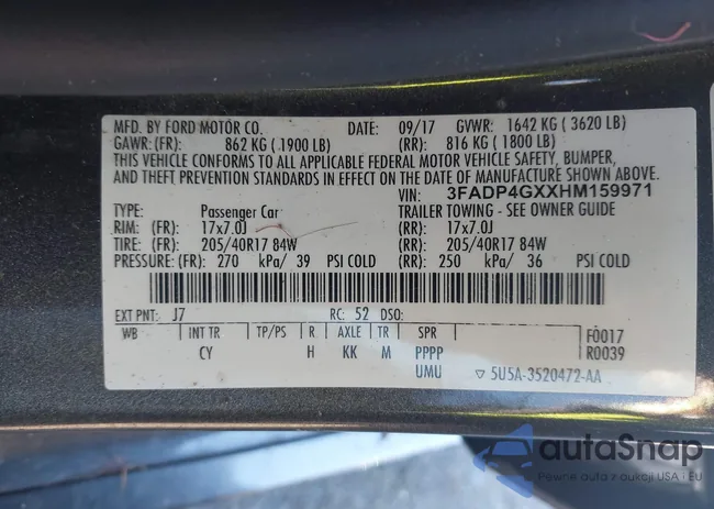 3FADP4GXXHM159971: 44019224