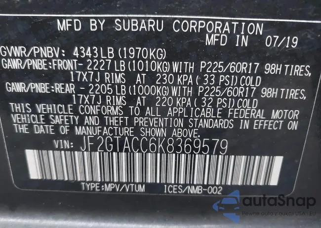 JF2GTACC6K8369579: 44018357