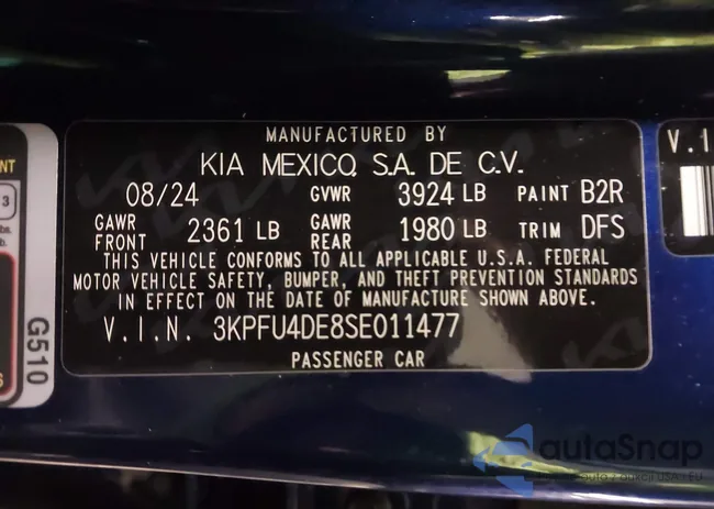 3KPFU4DE8SE011477: 44018397