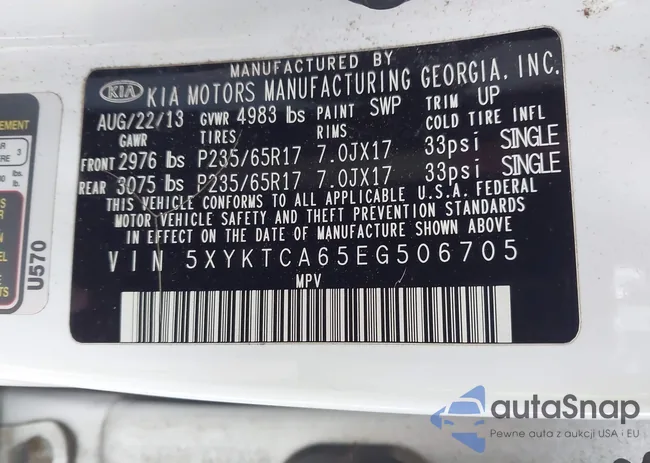 5XYKTCA65EG506705: 44018473