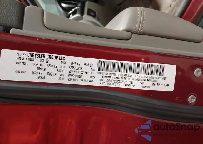 1C4RJFAG2DC592377: 44018616