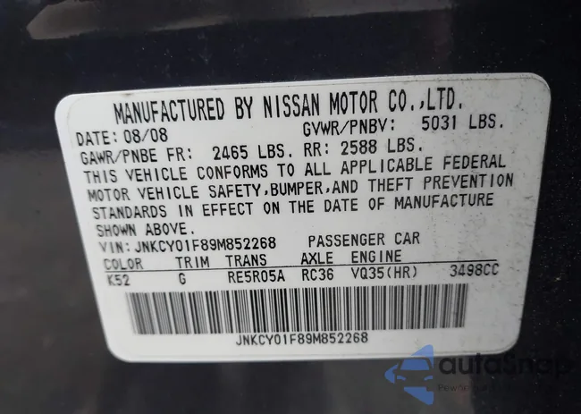 JNKCY01F89M852268: 44019652