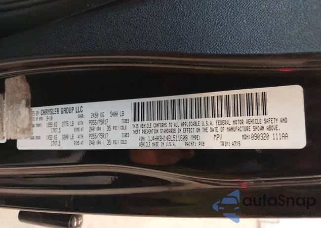 1J4HA3H14BL511608: 44019758