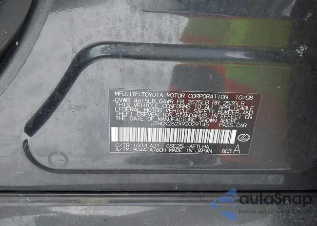 JTHCK262X92029145: 44019960