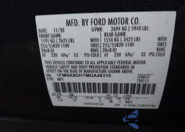 1FMSK8DH7MGA48315: 44020000