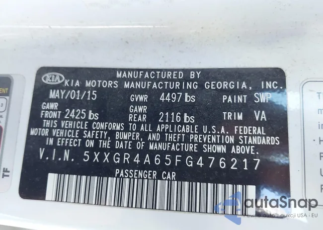 5XXGR4A65FG476217: 44019344