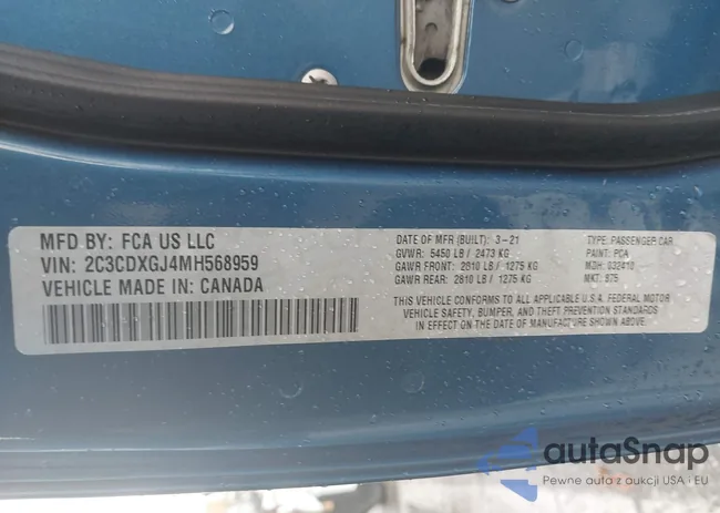 2C3CDXGJ4MH568959: 44019540