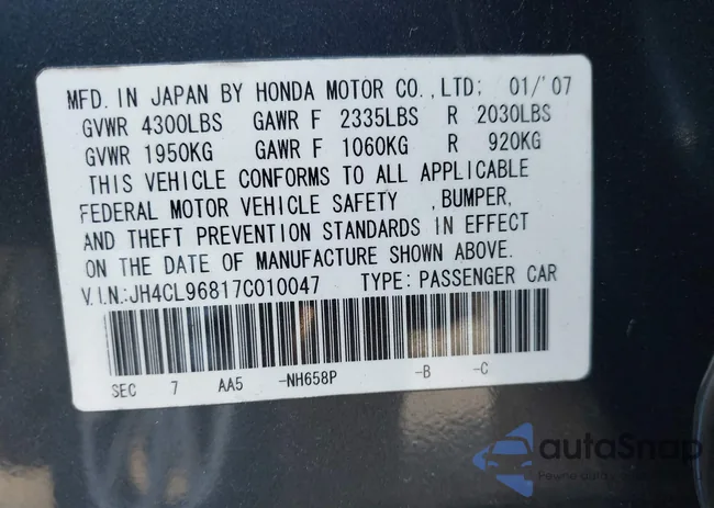 JH4CL96817C010047: 44020893