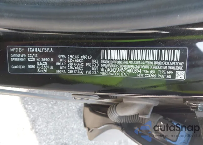 ZACNDFAN5P3A00854: 44020922