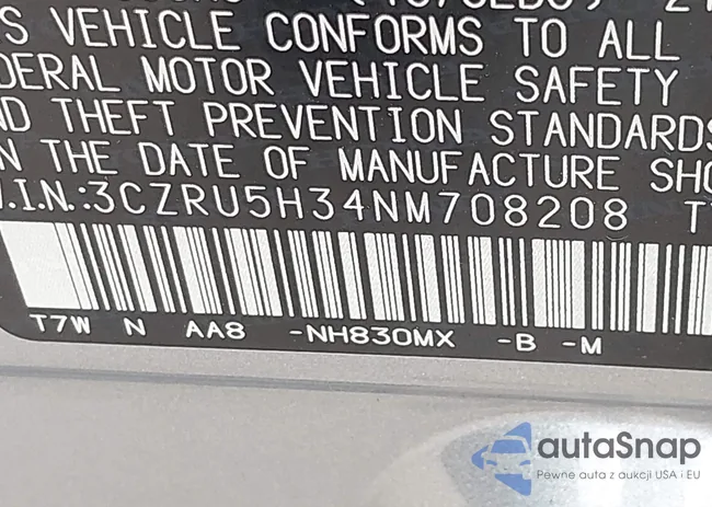 3CZRU5H34NM708208: 44021005