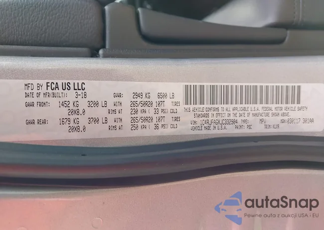 1C4RJFAGXJC332904: 44021039