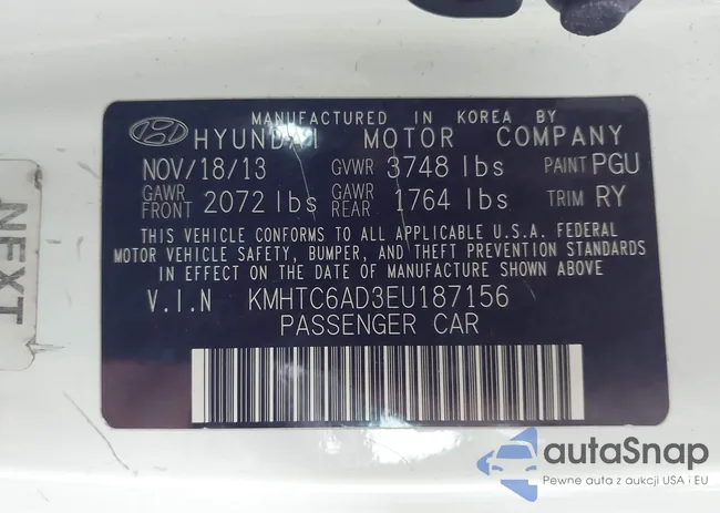 KMHTC6AD3EU187156: 44021042