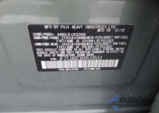 JF2SJADCXGH518551: 44021054