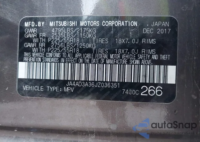 JA4AD3A36JZ036351: 44021128