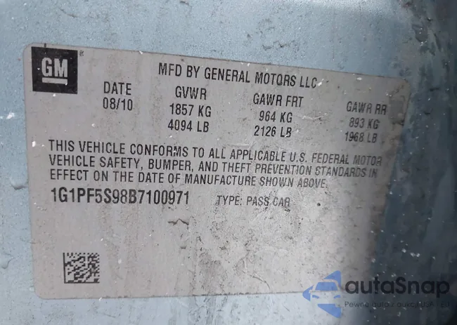 1G1PF5S98B7100971: 44021164