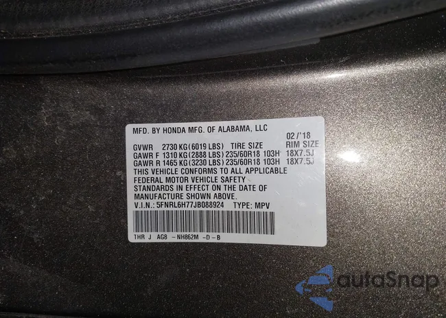 5FNRL6H77JB088924: 44020376