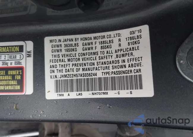 JHMZE2H57AS036244: 44020392