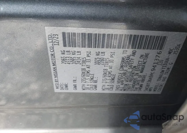 5N1BT3BA9PC941376: 44020570