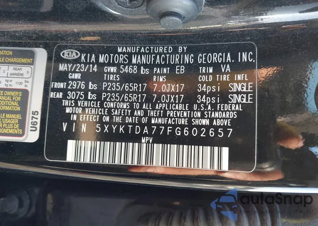 5XYKTDA77FG602657: 44020630