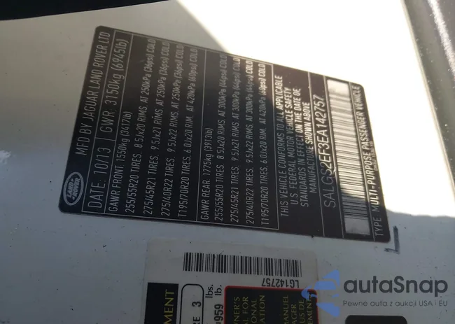 SALGS2EF3EA142757: 44021660