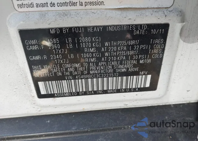 4S4BRBCC3C3221512: 44021677