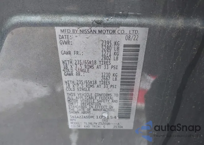 5N1AZ2AS0PC103154: 44021832