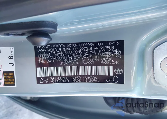 JTDKN3DUXE1746997: 44021861