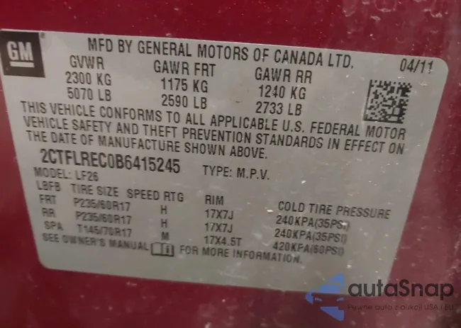 2CTFLREC0B6415245: 44021880