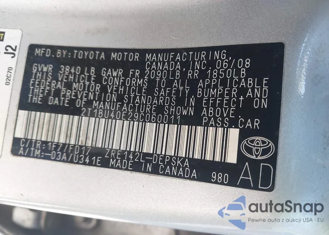 2T1BU40E29C060011: 44021939