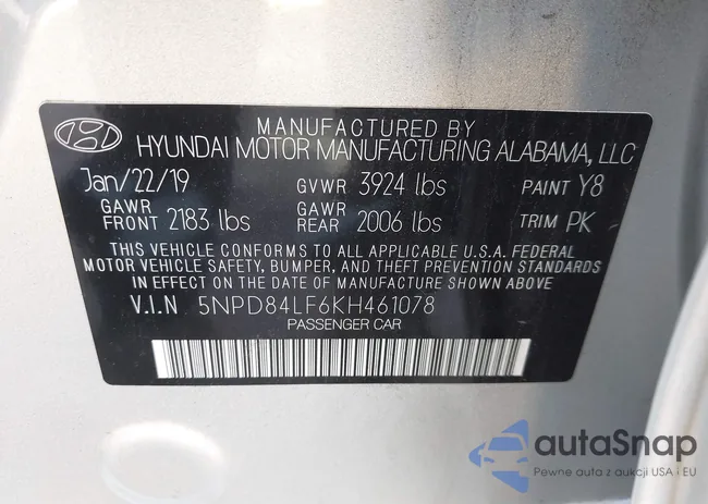 5NPD84LF6KH461078: 44022006